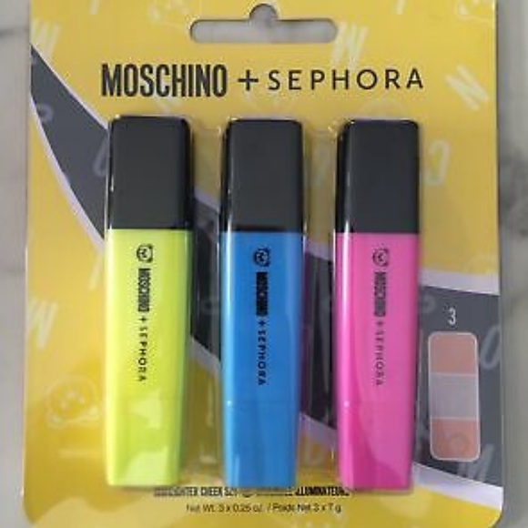 MOSCHINO x SEPHORA LIMITED ED. COLLABORATION: Highlighter Trio Set—NWT - Picture 10 of 13